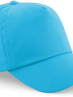 Beechfield B 10B Detská 5-panelová čiapka s kšiltom „Original“ 53.010B surf blue