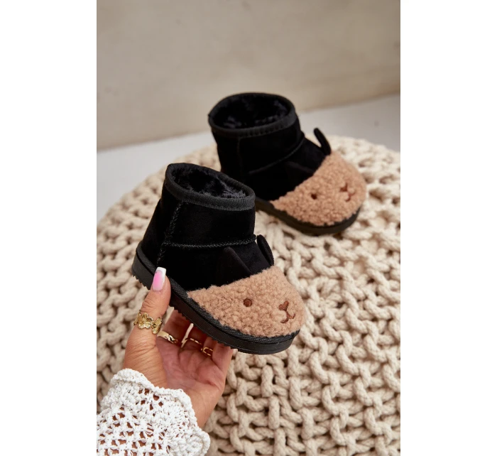 Zateplené dětské sněhule černé model 21678721 - Boto Zateplené dětské sněhule černé model 21678721 - Boto