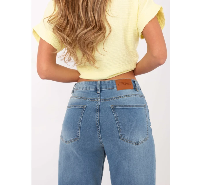 Nohavice D85083BI62544L202 svetlomodré