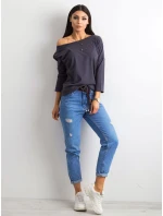 Bluzka RV BZ model 21717593 grafitowy - FPrice Bluzka RV BZ model 21717593 grafitowy - FPrice