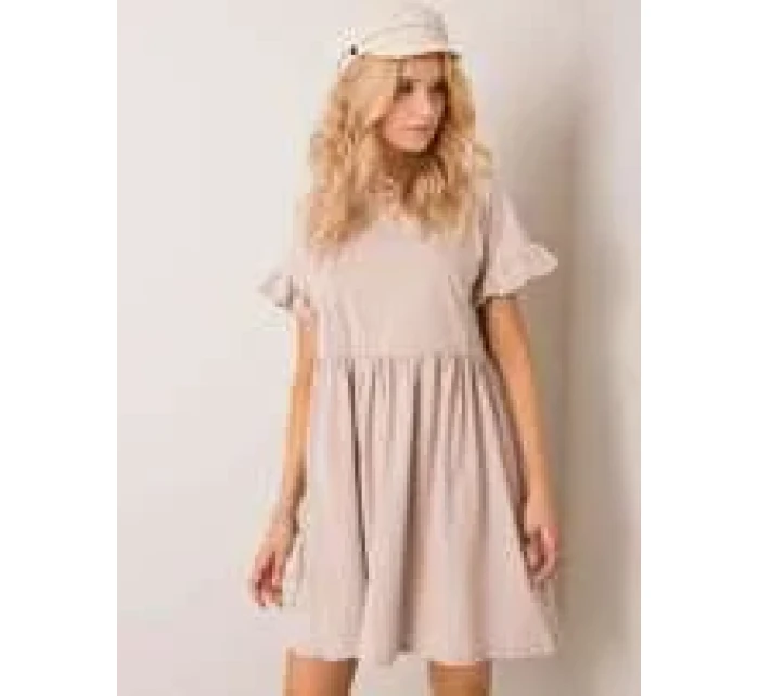 Šaty RV SK model 14841879 béžová - FPrice Šaty RV SK model 14841879 béžová - FPrice