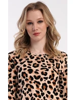 Dámske domáce šaty s trojštvrťovými rukávmi Leona Dámske domáce šaty s trojštvrťovými rukávmi Leona