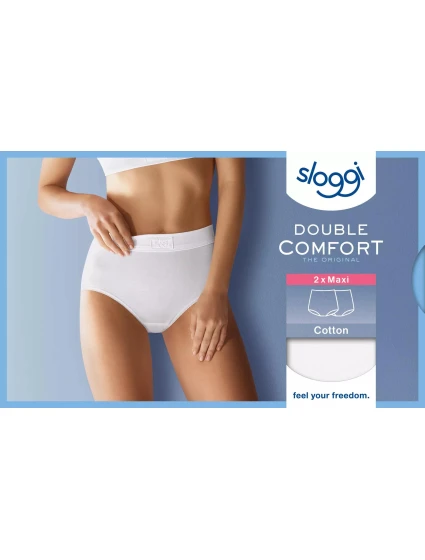 sloggi Double Comfort Maxi 2P - WHITE - SLOGGI WHITE - SLOGGI