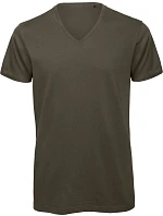 B&C Inspire V T /men_° Pánske tričko s výstrihom do V 01.TM44 khaki B&C Inspire V T /men_° Pánske tričko s výstrihom do V 01.TM44 khaki