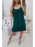 Šaty s model 21753090 páskem zelené - K-Fashion