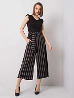 Nohavice CHA SP 0430.41P čierna a béžová