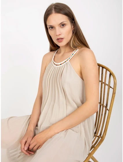 Šaty DHJ SK 0010.35 svetlo béžová