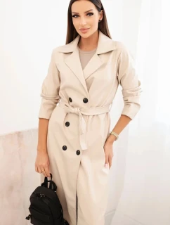 Dámský model 21867844 kabát béžový New Collection Italy - NEWS