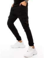 Pánské černé tepláky Dstreet model 21962931 - FashionStreet Pánské černé tepláky Dstreet model 21962931 - FashionStreet