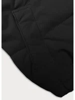 Dámska krátka prechodná bunda s odnímateľnou kapucňou J Style Black (16M9088-392)