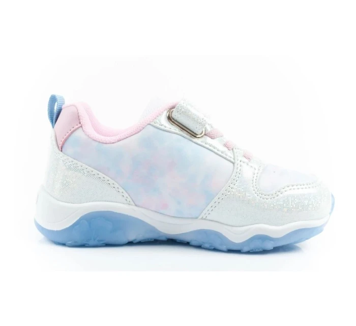 Leomil detská športová obuv tenisky Stitch ľahký suchý zips LED modrá