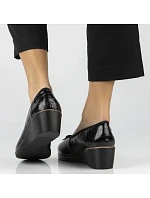 Skórzane  na czarne Filippo BK model 22087078 - Hikvision