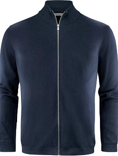 James Harvest Ashland Cardigan Pánsky sveter 62.2514 tmavomodrý