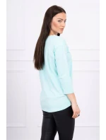 Halenka s grafikou 3D model 18744082 mint - K-Fashion