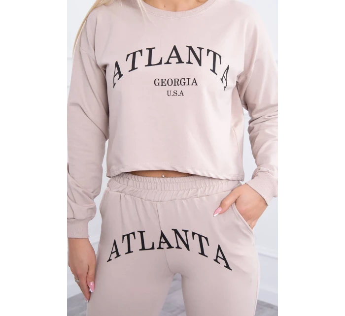 Sada Atlanta s potiskem béžová Sada Atlanta s potiskem béžová