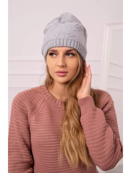 Dámska čiapka Lorena K377 svetlo šedá Dámska čiapka Lorena K377 svetlo šedá