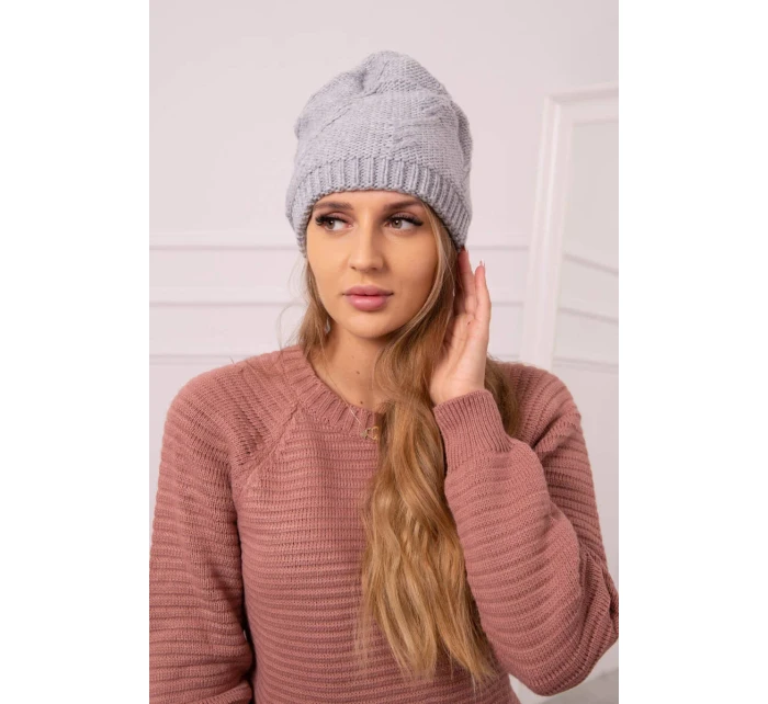 Dámska čiapka Lorena K377 svetlo šedá Dámska čiapka Lorena K377 svetlo šedá