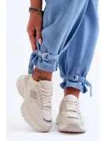 Modne Damskie Buty Sportowe Z Siateczką Beżowe Venice