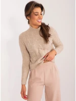 Sweter TW SW model 19525683 beżowy - FPrice Sweter TW SW model 19525683 beżowy - FPrice