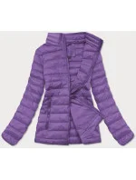 Ľahká fialová dámska prešívaná bunda (20311-35)