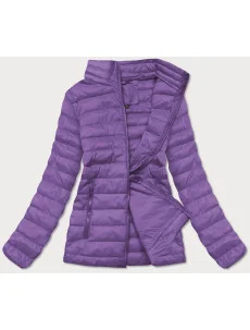 Ľahká fialová dámska prešívaná bunda (20311-35)
