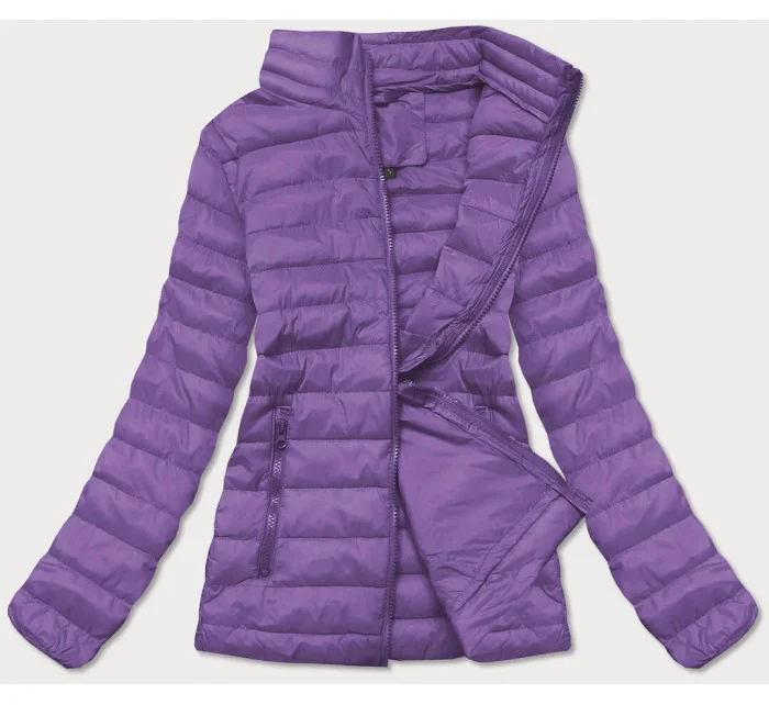 Ľahká fialová dámska prešívaná bunda (20311-35)