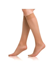Dámske matné silonkové podkolienky DIE PASST KNEE-highs 20 DEN - Bellinda - almond