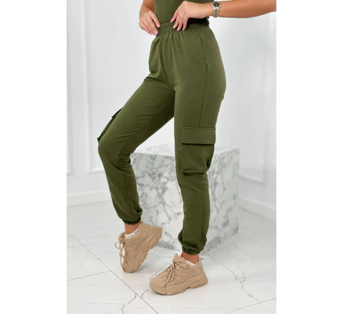 Set 3 v 1 mikina + top + kalhoty khaki Set 3 v 1 mikina + top + kalhoty khaki