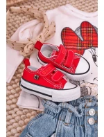 Dětské Tenisky Na Suchý Zip BIG STAR model 21545403 červené - Big Star Shoes Dětské Tenisky Na Suchý Zip BIG STAR model 21545403 červené - Big Star Shoes