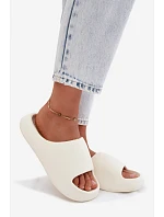 Dámske penové papuče Poppelle light beige