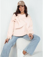 Dámska nadrozmerná mikina BOWLOOP peach FashionStreet BY1261