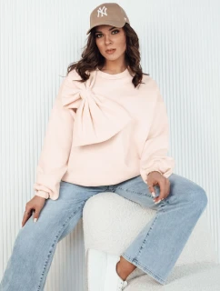 Dámska nadrozmerná mikina BOWLOOP peach FashionStreet BY1261