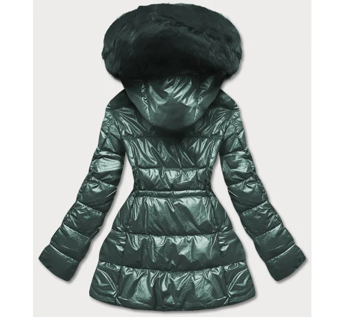 METALICZNA KURTKA DAMSKA ZIELONA model 21244026 - S'WEST