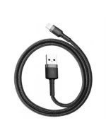 BASEUS LIGHTNING USB KÁBEL 2.4A 1M ŠEDO-ČIERNY