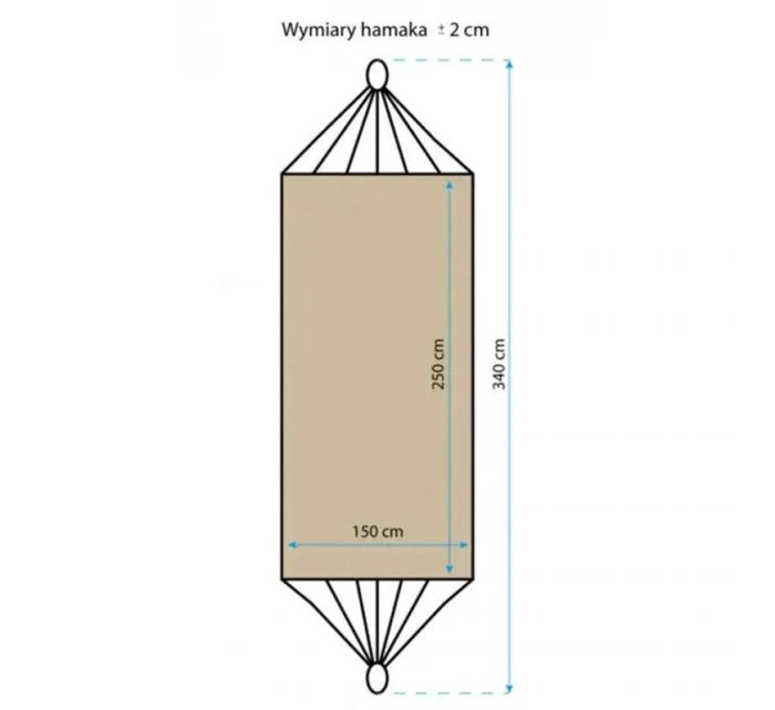 Záhradná hojdacia sieť pre 2 osoby 1021171 Záhradná hojdacia sieť pre 2 osoby 1021171