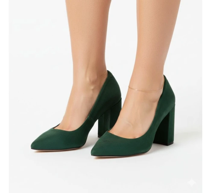 Sergio Leone W SK415A čierne lodičky na podpätku