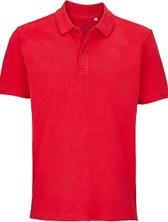 SOL'S Pegase Unisex polo z hrubej bavlny 25.4242 jasne červená