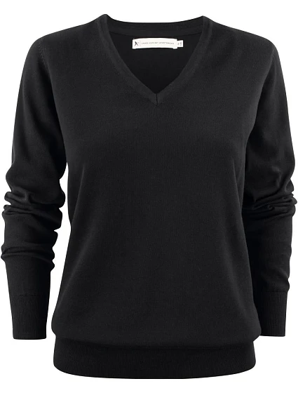 James Harvest Ashland V-Neck Women Dámsky sveter s výstrihom do V 62.2505 čierny
