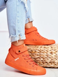 Dámské Vysoké Tenisky Big Star model 21525288 Oranžové - Big Star Shoes