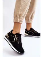 Zamszowe Buty Sportowe Na Platformie Czarne Riverside Zamszowe Buty Sportowe Na Platformie Czarne Riverside