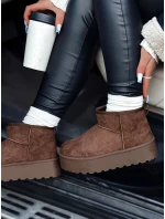 Dámske snežnice na platforme hnedé ALPIKA FashionStreet ZY0563