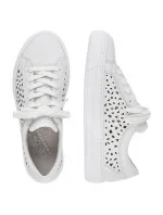 Pohodlné kožené topánky Rieker W RKR641 white