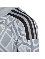 Detské brankárske tričko adidas Condivo 22 s dlhým rukávom sivé HB1646