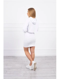 Súprava blúzky a sukne biela