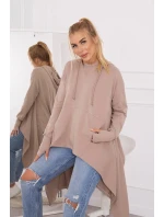 Halenka s rozšířeným spodním dílem tmavě béžová Halenka s rozšířeným spodním dílem tmavě béžová