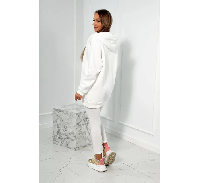 Sada mikiny, topu a legín 3 v 1 ecru Sada mikiny, topu a legín 3 v 1 ecru