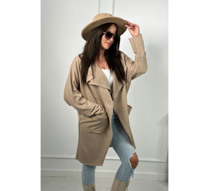 Kapska s vreckami svetlo béžová Kapska s vreckami svetlo béžová