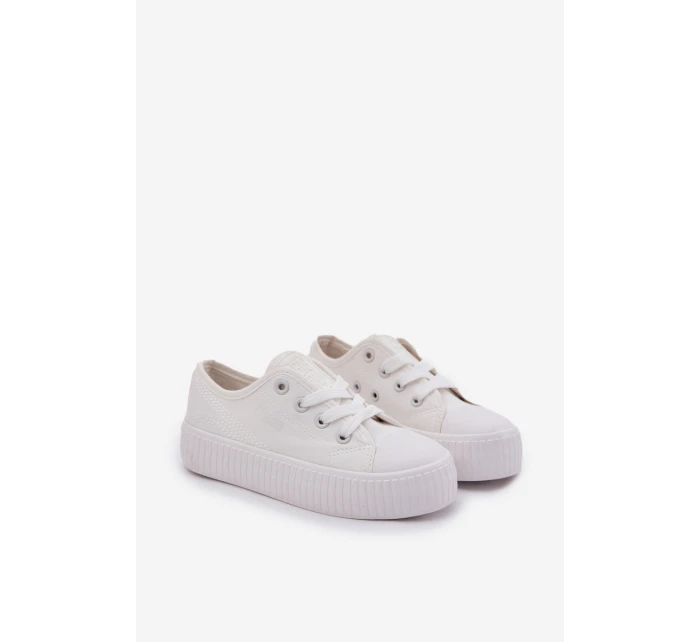 Trampki Dziecięce Sznurowane Big Star RR374009 Białe