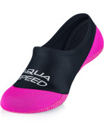 AQUA SPEED Ponožky na plavání Neo Black/Pink Pattern 19