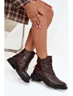 Dámske topánky Artiker - zateplené, prírodná koža, čokoláda Dámske topánky Artiker - zateplené, prírodná koža, čokoláda